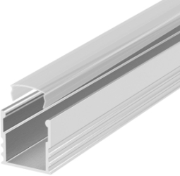 1 Metre Deep Recessed Aluminium LED Profile P5 (15mm x 15mm) C/W Clear Cover