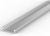 1 Metre Recessed/Surface Aluminium Low Profile LED Profile P4-3 (15mm x 4mm)