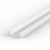 1 Metre Recessed/Surface White LED Profile P4 (15mm x 7mm)