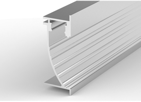 1 Metre Wall Recessed Aluminium LED Profile P26-2 (25mm x 60mm)