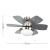 MiniSun Spitfire 30” Ceiling Fan with Light Brushed Chrome