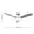 MiniSun Taurus Silver Grey 42 Ceiling Fan With Remote Control