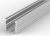 2 Metre Deep Recessed Aluminium LED Profile P25-3 (18.4mm x 19.7mm)