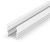 2 Metre Deep Recessed White LED Profile P25-3 (18.4mm x 19.7mm)