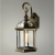 Outdoor IP23 Headingly Wall Lantern Black/Gold/Clear