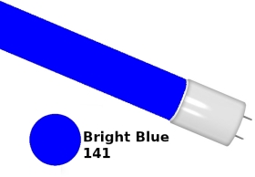 5ft Bright Blue (141) Coloured Sleeve for LED Tubes (32mm Dia)