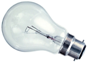This is a 60W 22mm Ba22d/BC Standard GLS bulb that produces a Clear light which can be used in domestic and commercial applications