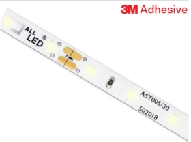 ALL LED 12V LED strip IP20 5W/m 8mm x 40m 430 lumen Warm White