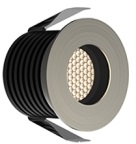 ALL LED 56mm Dia. 3W IP67 Marine Grade Baffled LED Marker Light (Very Warm White - Stainless Steel F