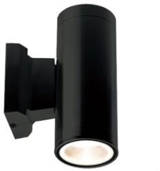ALL LED GU10 Carbon Black Powder Coat Finish Bidirectional Decorative Tubular Wall Light