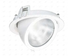 ALL LED WallSpot 40W LED 350ø DALI Emergency Adjustable Circular Retail Wall Wash Luminaire