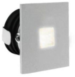 All LED 1 Watt White IP65 Low Level Square Window (Cool White)