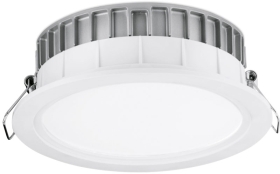 Aurora 220-240V 32W Dimmable LED IP44 Baffle Downlight Warm White (White) Emergency