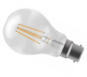 Bell Lighting 4W LED Coloured Filament GLS - BC, Amber