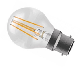 Bell Lighting 4W LED Filament Clear Round - BC, 4000K