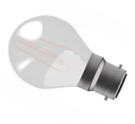 Bell Lighting 4W LED Filament Satin Round Dimmable - BC, 2700K