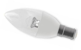 Bell Lighting 7W LED Dimmable Candle Clear - SBC, 2700K
