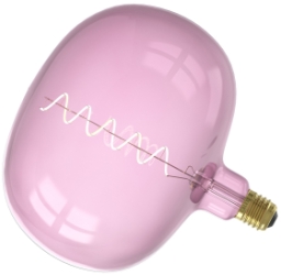 Calex Boden Dimmable 4W Very Warm White E27 Quartz Pink LED Lamp 
