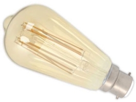 This is a 4W 22mm Ba22d/BC Squirrel Cage bulb that produces a Very Warm White (827) light which can be used in domestic and commercial applications