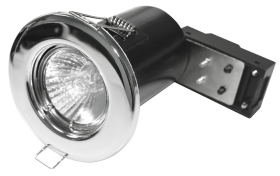 Chrome GU10 Fixed Fire Rated Downlight (Lamp not Included)