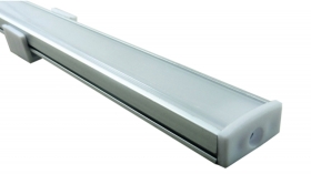Deltech 1m Surface LED Strip Profile (c/w Diffuser &amp; End Caps)