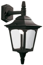 Elstead Lighting Outdoors IP44 E27 Chapel 1 Light Mini Down Wall Lantern in Black