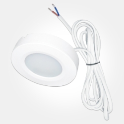 Eterna 2W White Circular LED Under Cabinet Light Warm White