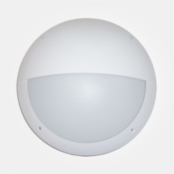 Eterna IP66 Cool White 12W White Eyelid Diffuser LED Wall/Ceiling Light