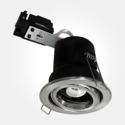 Eterna Satin Nickel TILT Fire Rated Downlight (Requires 50W Max Lamp) LAMP NOT INCLUDED