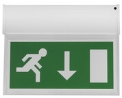Hanging Emergency Exit Sign Legend (Panel Arrow Down)