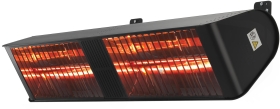 Heat Outdoors IP65 4.8KW Shadow Fatboy Double Patio Heater in Black