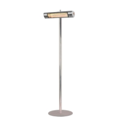 Heat Outdoors White 1.5kW Shadow Ultra Low Glare on Stainless Steel Pole