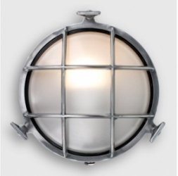 IP66 Stern Round Nautical Bulkhead Aluminium/Clear