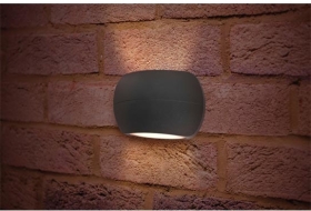 Integral Lux Stone 8.5W Wall Light Dark Grey (Cool White)