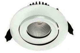 Integral Tiltable IP65 11 Watt Dimmable LED Downlight Fire Rated (55 Degree - Cool White)
