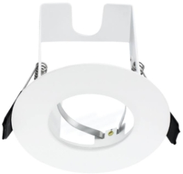 Integral White Evofire Fire Rated LED Downlight IP65 With GU10 Lampholder & Insulation Guard