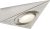 Knightsbridge Brushed Chrome 230V Warm White LED Triangular Under Cabinet Light