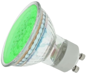 LED GU10 Cluster Green 1.8W (48 LEDs) (5W Alternative)