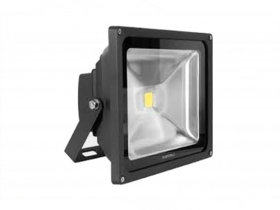 Lumineux 24V LED Flood Light 50W Cool White (400 Watt Alternative) - Black Case