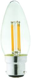 LyvEco 4W LED Candle BC Very Warm White (40 Watt Alternative)