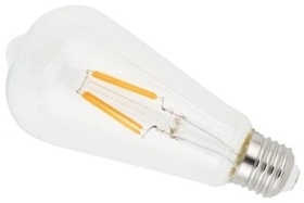 LyvEco 6W Dimmable ST64 Clear E27 LED Filament Bulb Very Warm White (50W Equivalent)