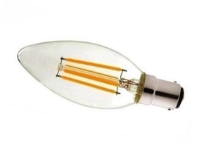 LyvEco LED Filament 3W SBC/B15 Candle Light Bulb Very Warm White (40W alternative)