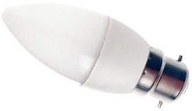 LyvEco Non Dimmable 3W BC LED Candle Warm White (25 Watt Alternative)