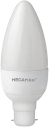 Megaman 5.5W LED Opal Candle B22 Cool White (45W Equivalent)