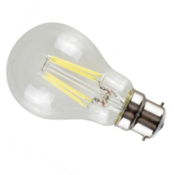 MiniSun Daylight B22 4W LED Filament Clear GLS Bulb
