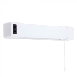 MiniSun Horizon White 5W LED Bathroom Shaver Light with Pull Switch