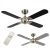 MiniSun Magnum Brushed Chrome / Black 42 Celling Fan With Remote