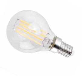 MiniSun SES 4W LED Filament Golfball Bulb Clear in Very Warm White