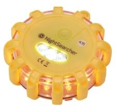 NightSearcher Pulsar 3xAAA Non-Rechargeable Single Hazard Warning Light Yellow