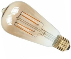 Prolite LED Filament 4 Watt ES Squirrel Cage Gold Tint Very Warm White (35 Watt Alternative)